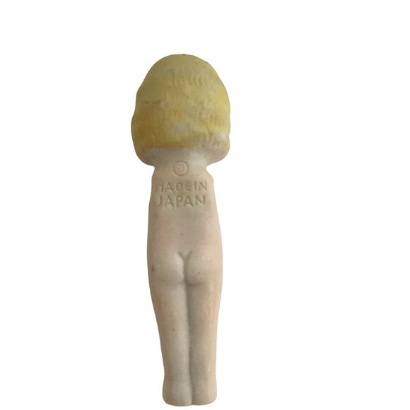 Antique Bisque Kewpie Doll (2) Jointed Arms Crocheted Dress Made In Japan 4 " - Picture 8 of 16